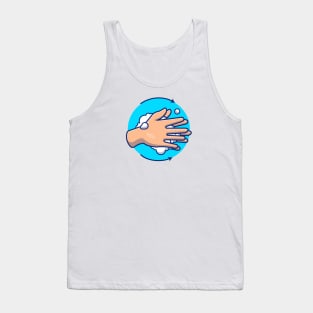 Washing hand cartoon 3 Tank Top